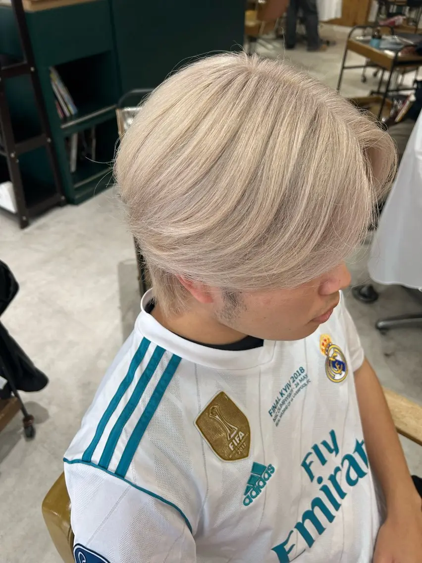 カラー ヘアアレンジ メンズ カット ヘアカラー 《外国人風ヘア特化》 早川 愛斗のヘアスタイル