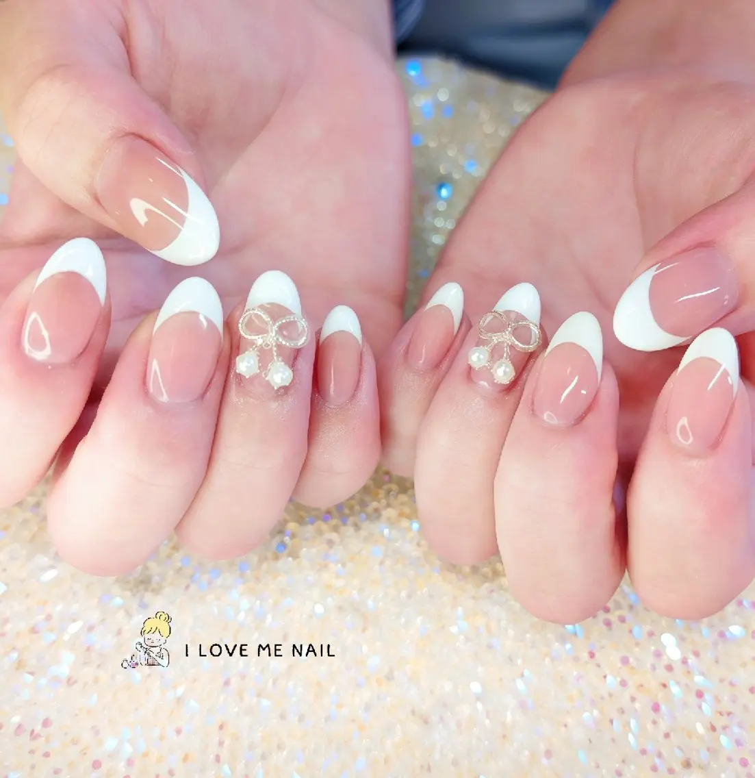 ネイル 長さ出し ハート 韓国ネイル マグネットネイル ニュアンスネイル ハンドネイル I LOVE ME NAIL.。.:*♡のネイルデザイン