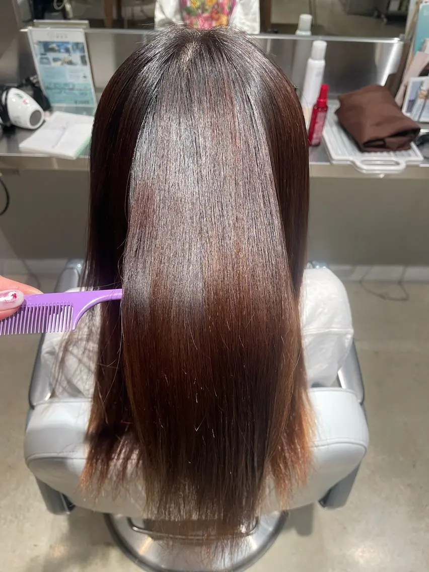 ロング パーマ 樋口 花穂のヘアスタイル