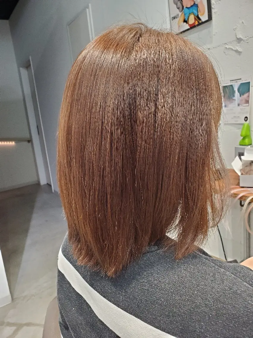 ミディアム 縮毛矯正 ✂️藤瀬 アキラのヘアスタイル