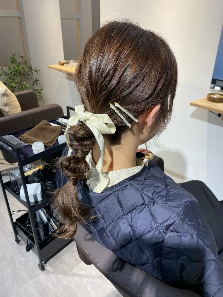 セミロング 多田 まりやのヘアスタイル