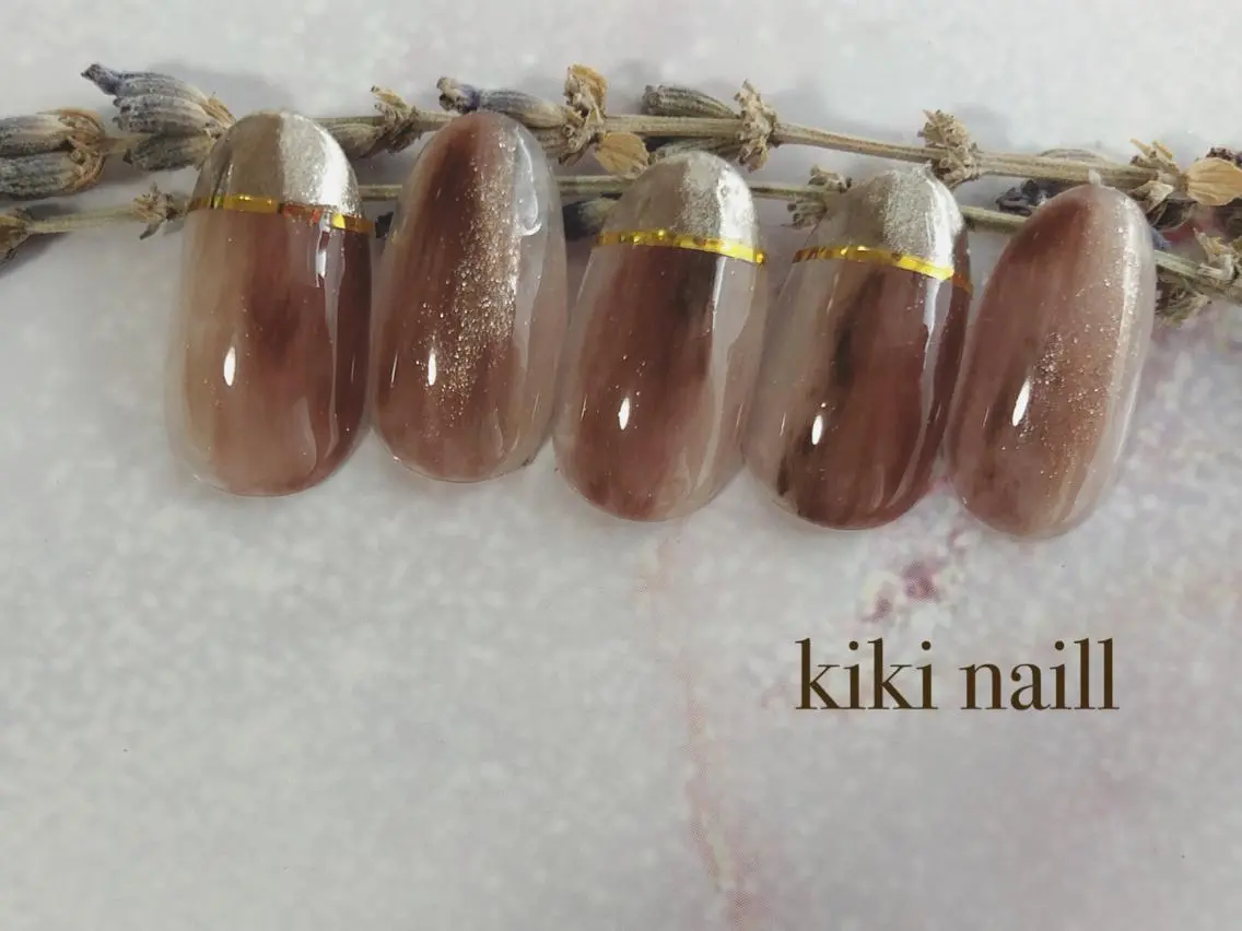ネイル ニュアンスネイル kiki nail &brow二子玉川のネイルデザイン