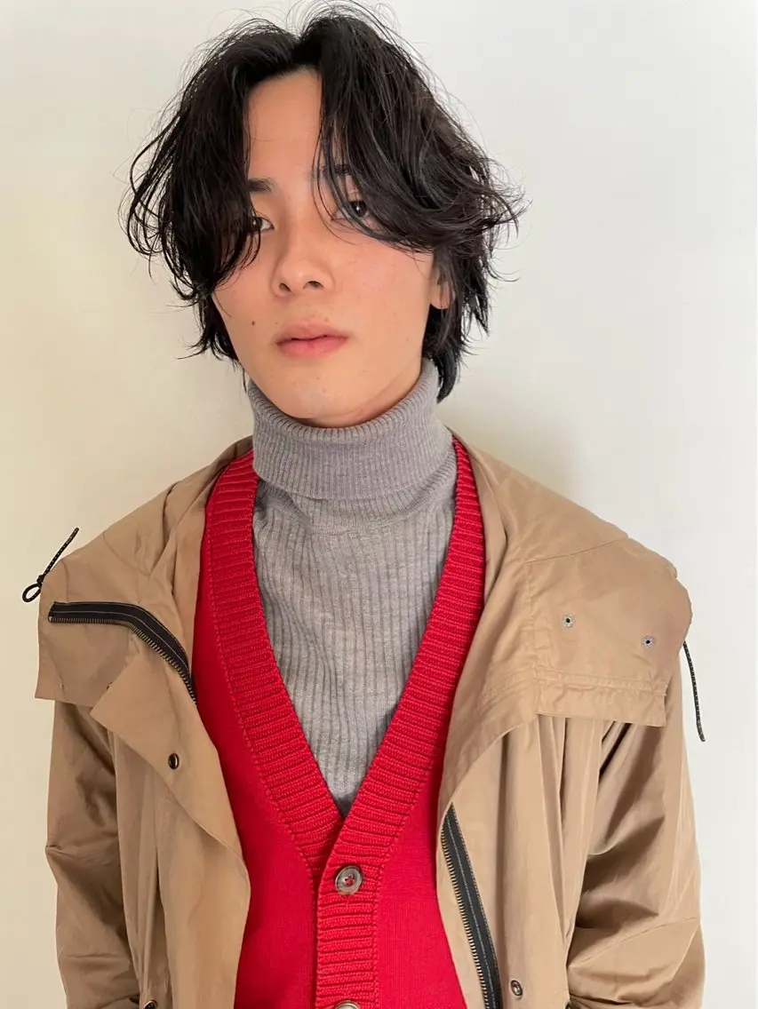 メンズ センターパート げん/梅田美容室 中崎町美容室のヘアスタイル