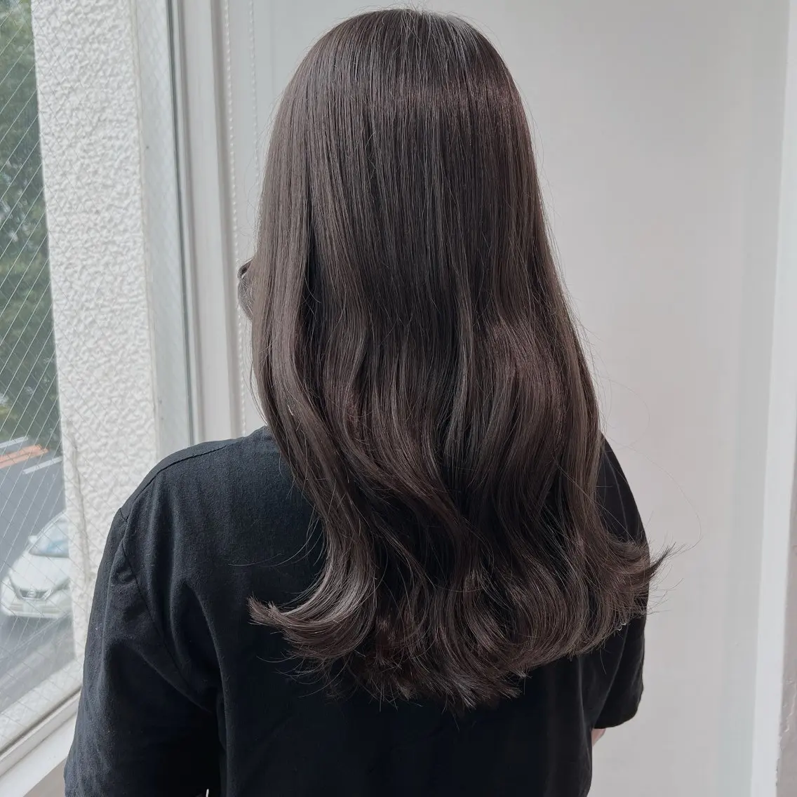 ロング カラー ヘアカラー トリートメント 𓏸レイヤー髪質改善 透けカラーカノン🫧のヘアスタイル