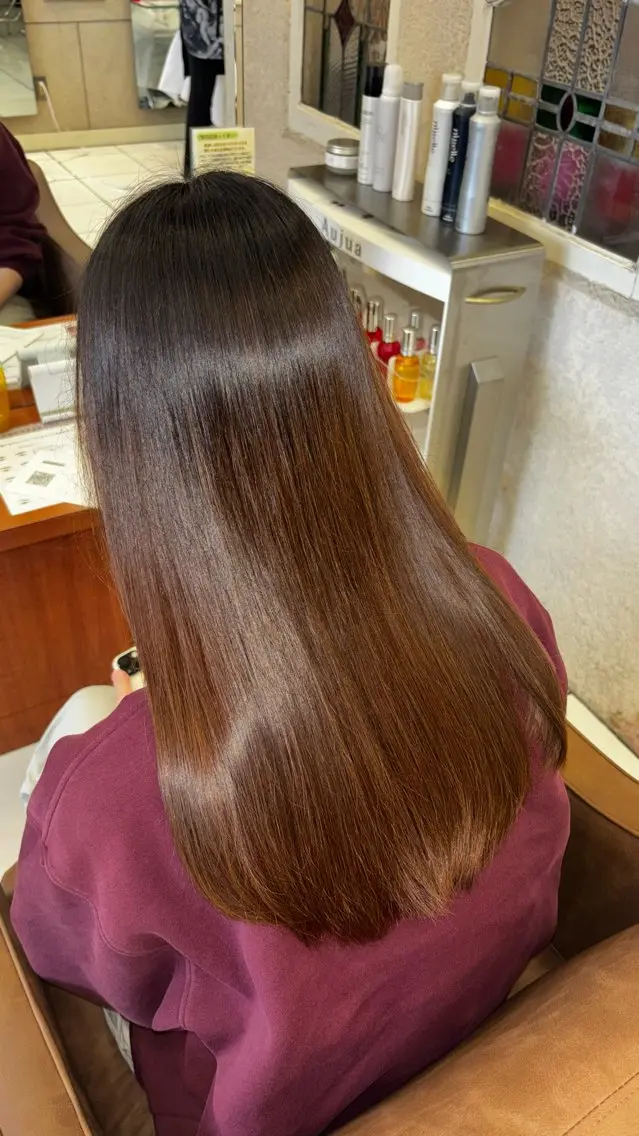 ロング トリートメント 艶カラー  髪質改善 🍓苺奈のヘアスタイル
