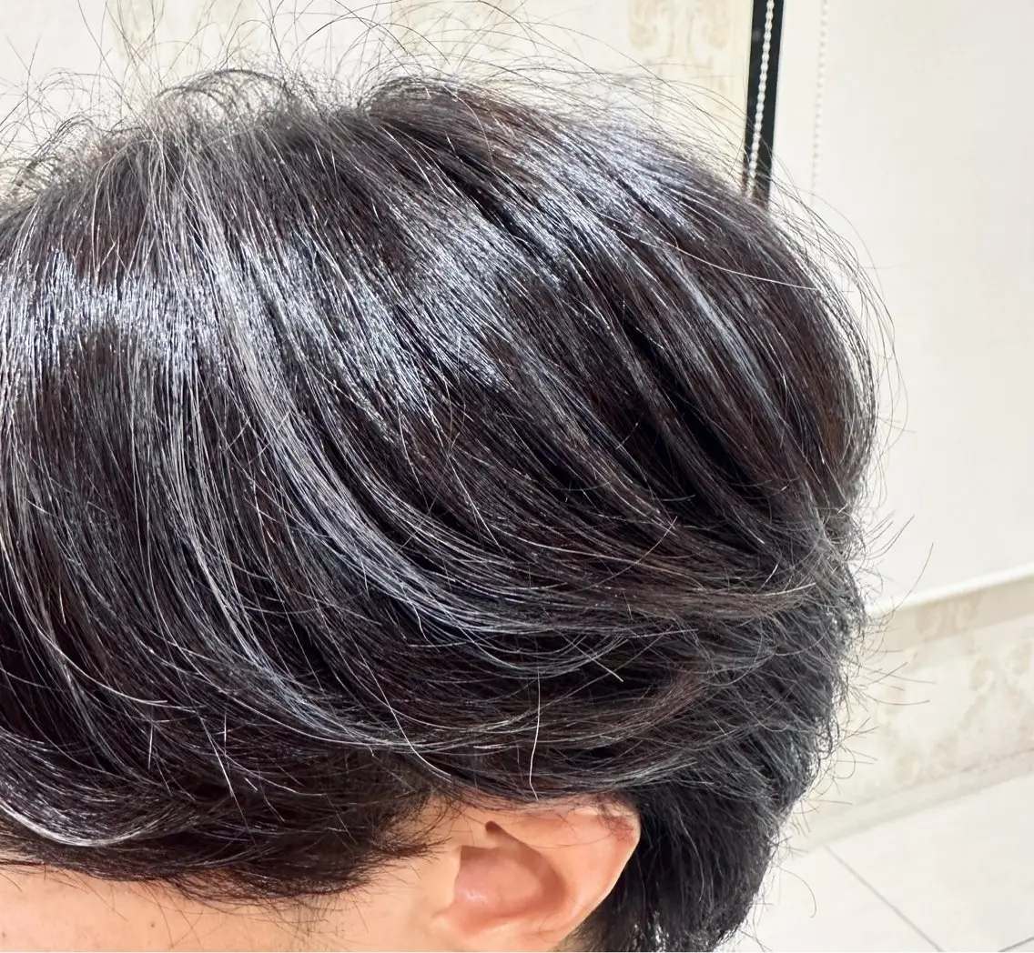 ショート カラー メンズ メンズハイライト ハイライトカラー シルバー ハイライト 永井 悠斗のヘアスタイル