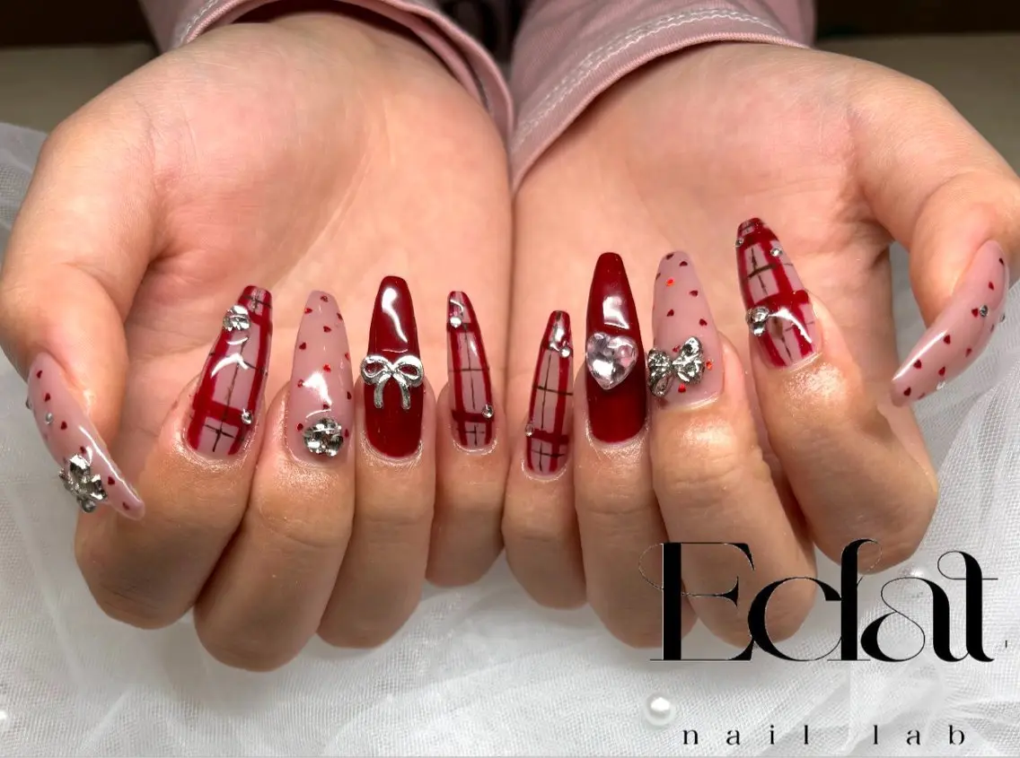 ネイル アートネイル 持ち込み ネイルチップ ハンドネイル lvsum nailのネイルデザイン