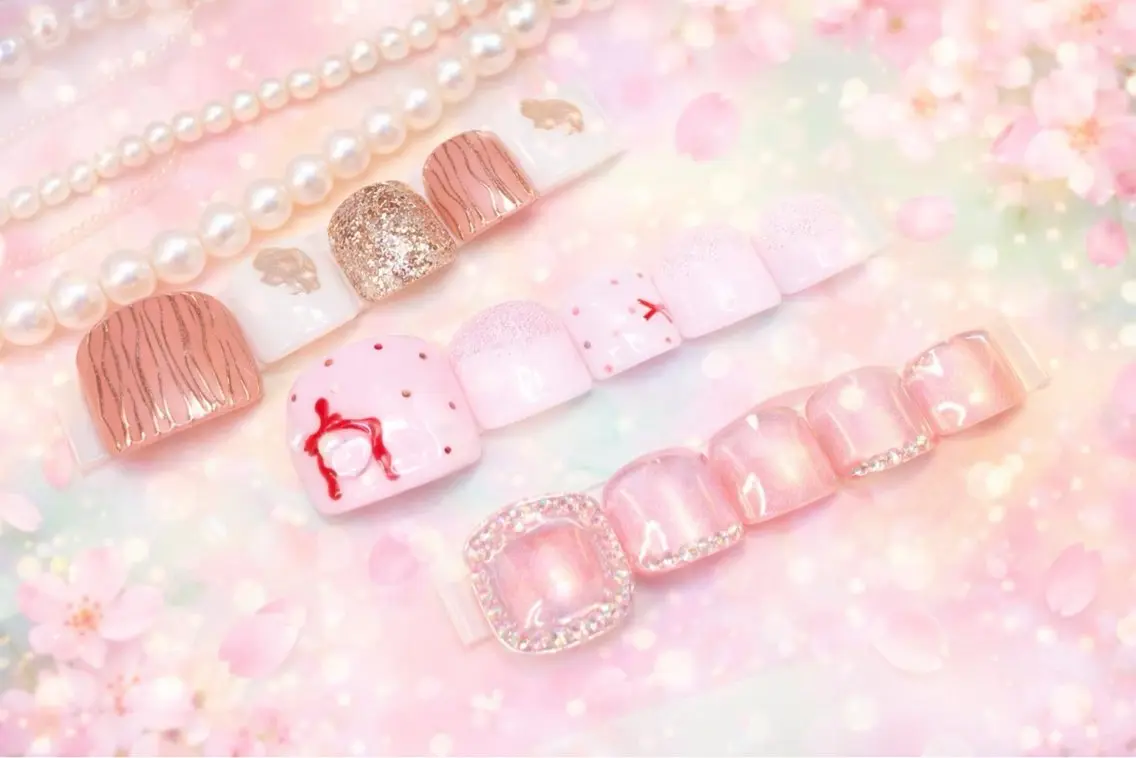 ネイル フットネイル nail salon Rucheruのネイルデザイン