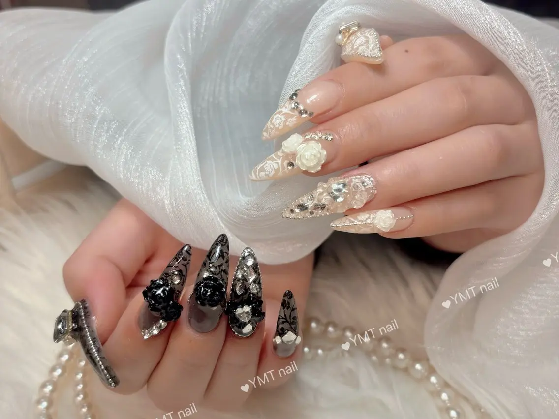 ネイル 長さ出し フットネイル ジェルネイル 韓国ネイル マグネットネイル ハンドネイル YMT NailStudioのネイルデザイン