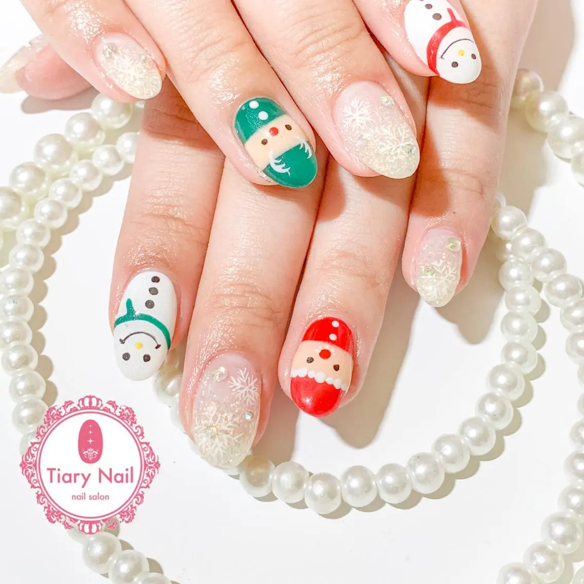 ネイル 桜ネイル 成人式 オフィスネイル 💗🪽Tiary Nail🪽💗のネイルデザイン