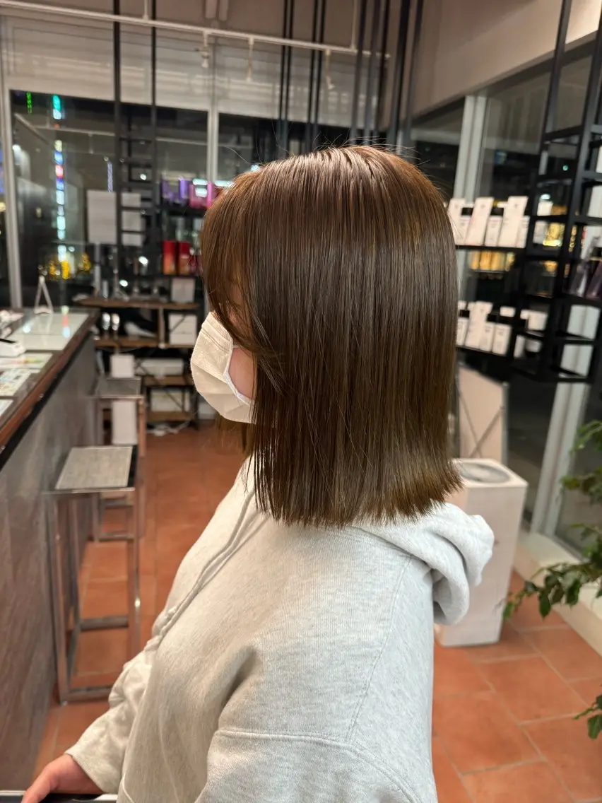 🌸新生活応援メニュー🌸限定特別価格 カラー+Aujua髪質改善トリートメント11,000円→6,200円の写真