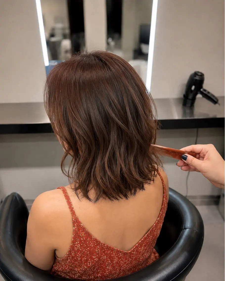 ショート カラー ブラウンカラー トリートメント 🌈ウルトワ水素 髪質改善naru🌈のヘアスタイル