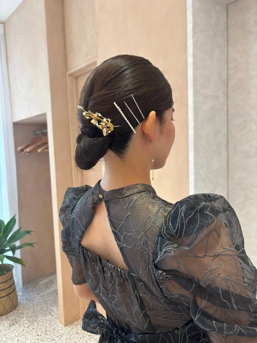 ヘアアレンジ ヘアセット 中里 恵梨のヘアスタイル