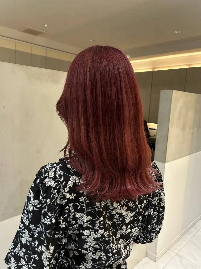 セミロング カラー ヘアアレンジ ヘアカラー 似合わせカットカラー 💎モエのヘアスタイル