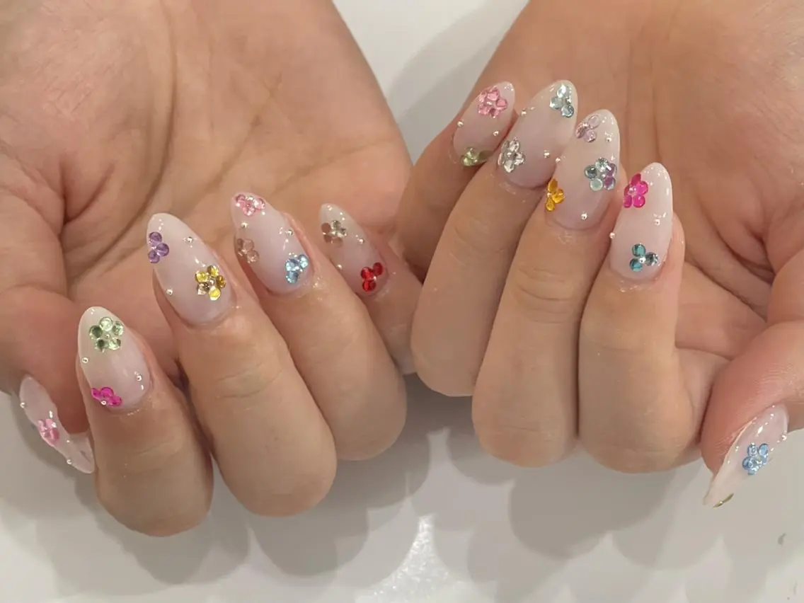 ネイル オーロラネイル 長さ出し フットネイル フレンチネイル ジェルネイル ハンドネイル Yuu🎀 Belle Nailのネイルデザイン