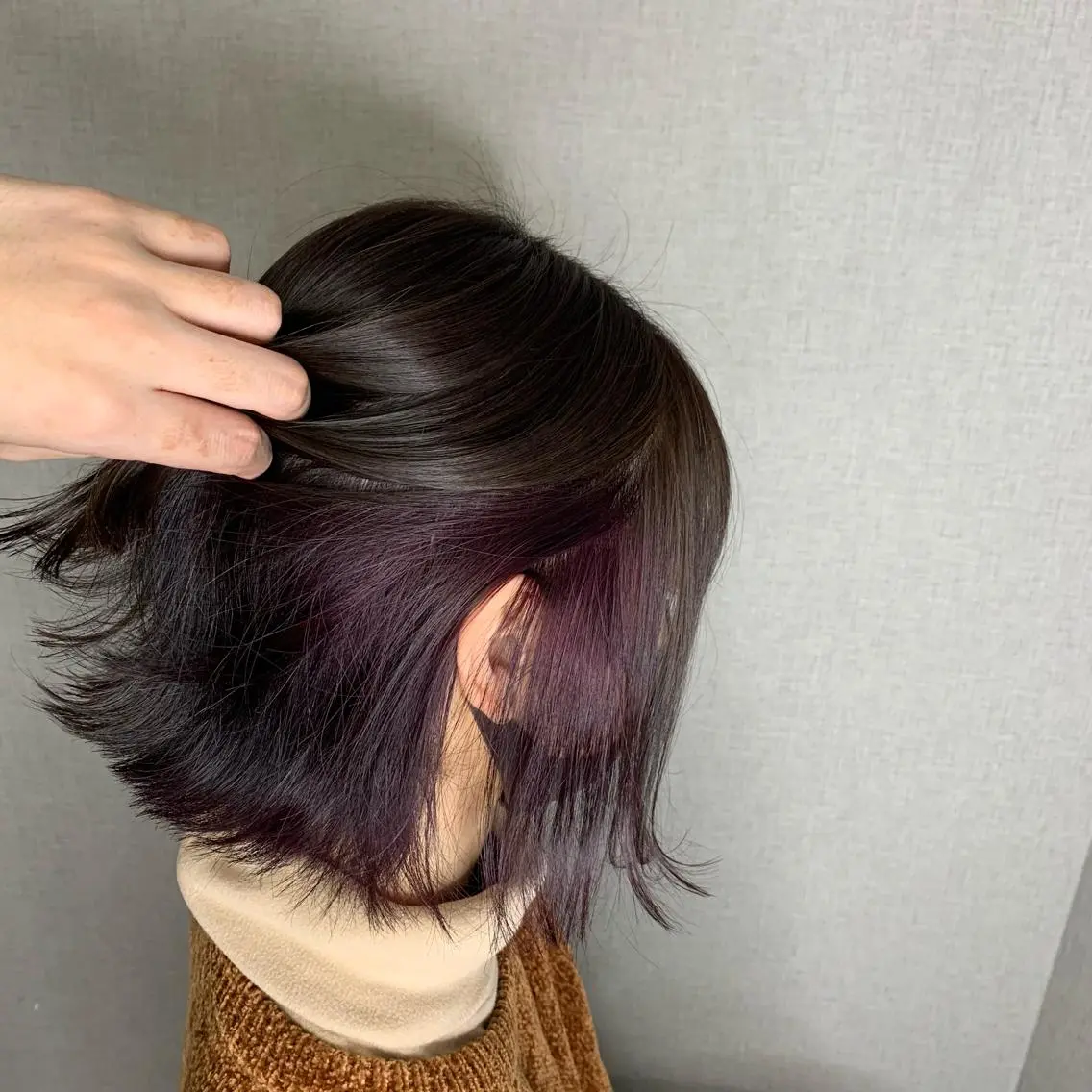 ショート パープルカラー S.SWEET 河原町店のヘアスタイル