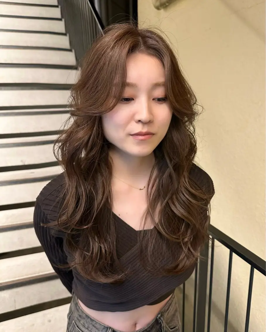 ロング カット ヘアカラー トリートメント 小田 大樹のヘアスタイル