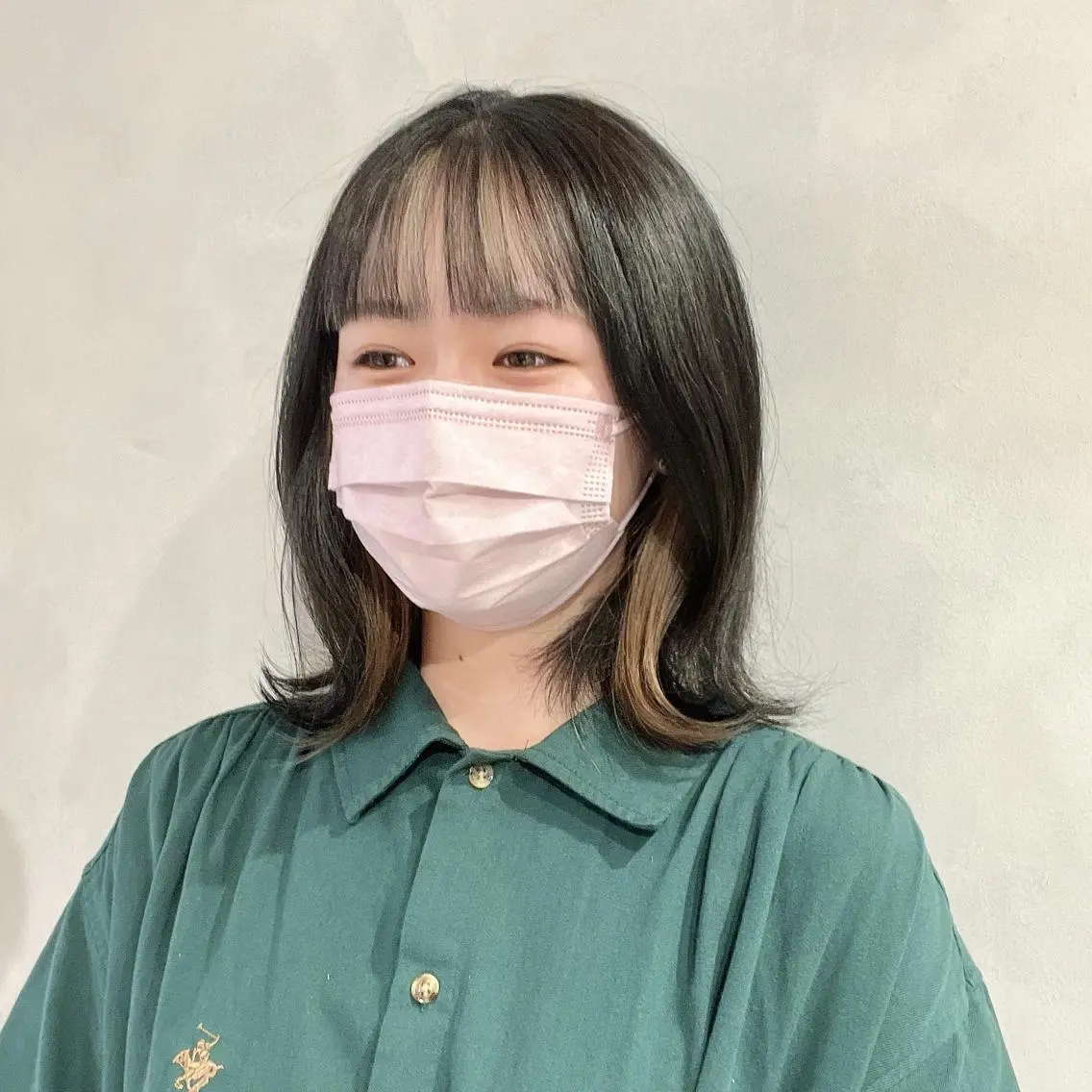 ミディアム カラー 髪質改善⌇﻿透明感 カラー⌇﻿川上葵のヘアスタイル