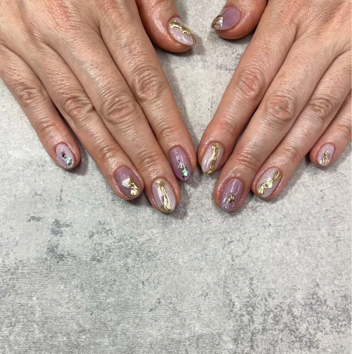 ネイル アートネイル フレンチネイル ジェルネイル ガラスフレンチ グラデーション ハンドネイル ハンドケア FASTNAIL PLUS 新宿店のネイルデザイン