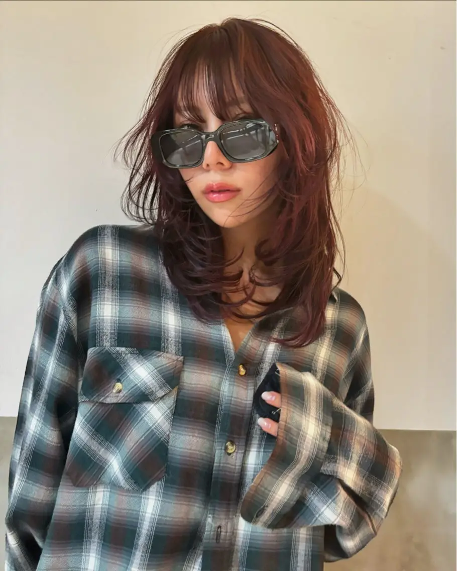 ミディアム カット ヘアカラー トリートメント 松尾太樹 【pia】福岡美容室のヘアスタイル