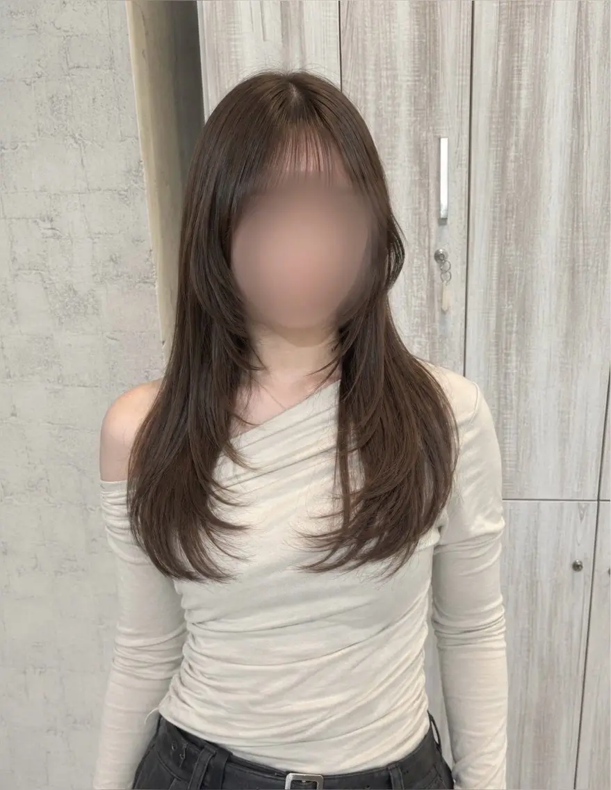 ロング カラー カット ヘアカラー トリートメント 🩵レイヤー✖︎ 髪質改善🩵リョウヤのヘアスタイル