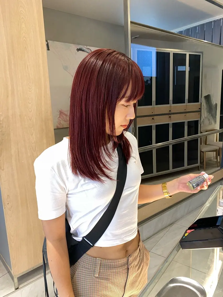 【5.6月限定】透明感ブリーチなしダブルカラー＋残留オフ&ガリカトリートメント＋spシャンプーの写真