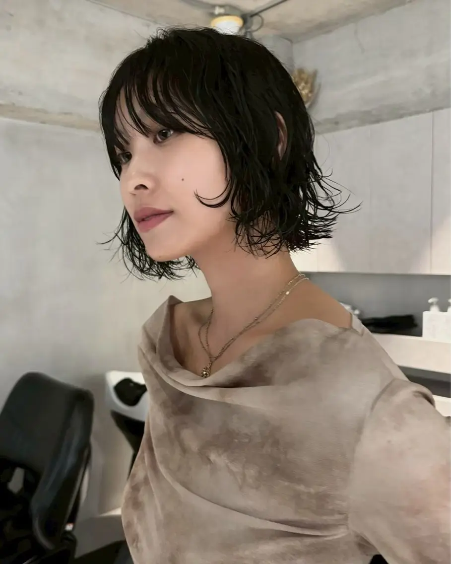 パーマ カット パーマ 縮毛矯正×ボブ🥣 オイカワ レイのヘアスタイル