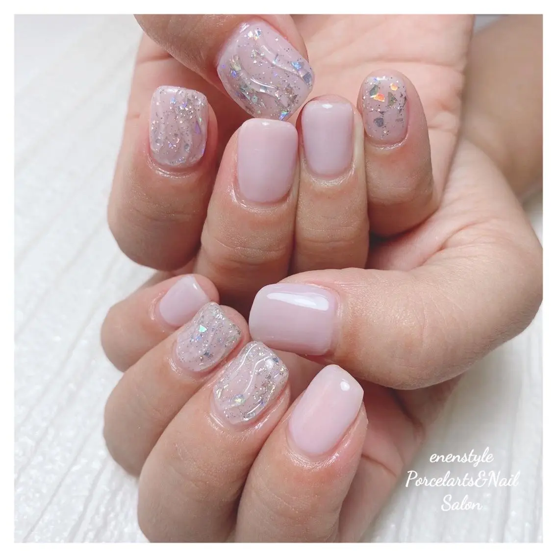 ミディアム ネイル 🐾enen style 🐾のネイルデザイン
