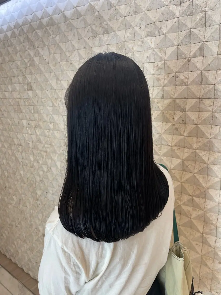 セミロング カラー 透明感カラー 豊中/髪質改善/ レイヤーカットミヅキのヘアスタイル
