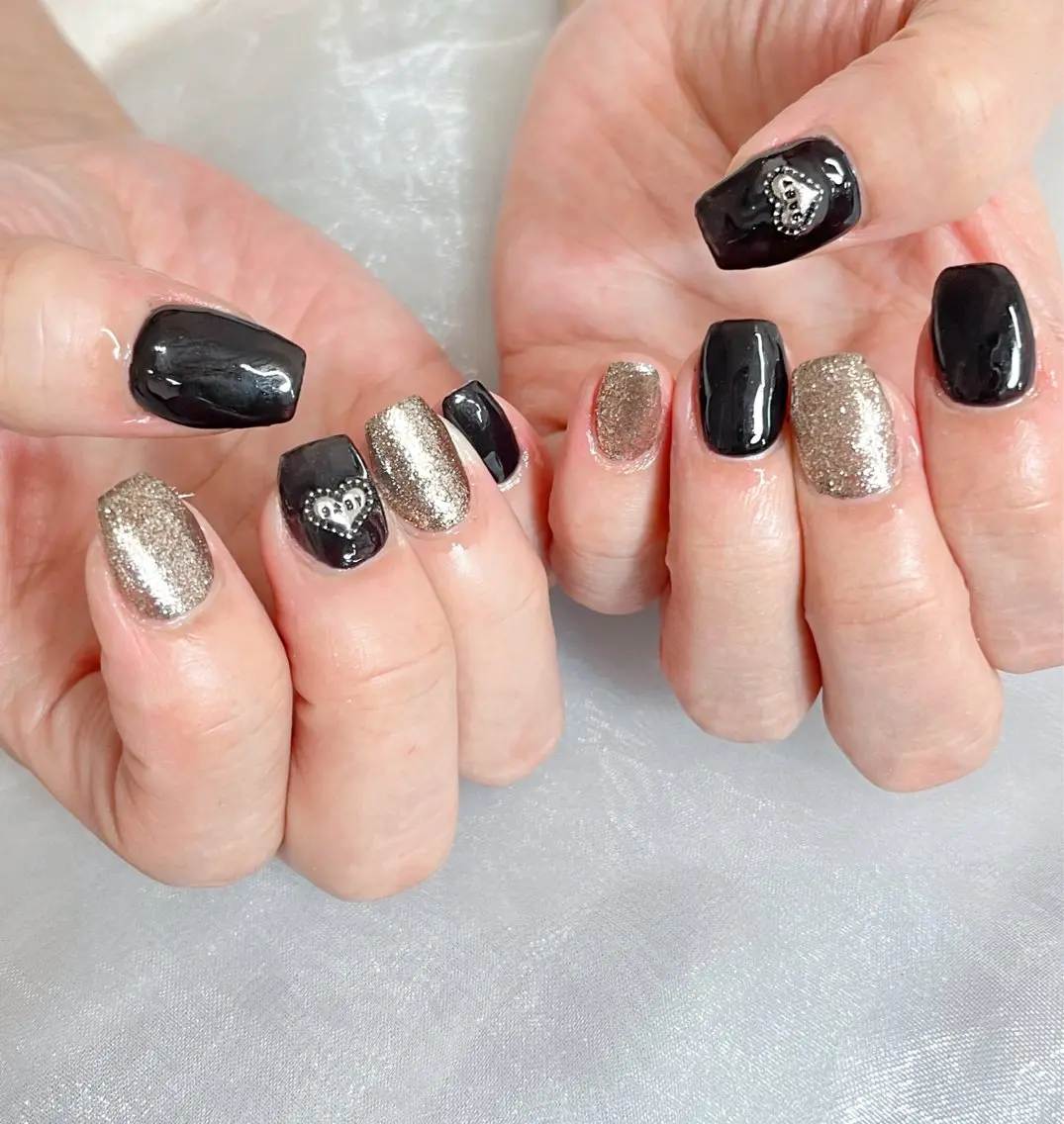 ネイル ハート ワンカラーネイル シンプルネイル ハンドネイル candy nail 韓国風ワンホンネイルのネイルデザイン