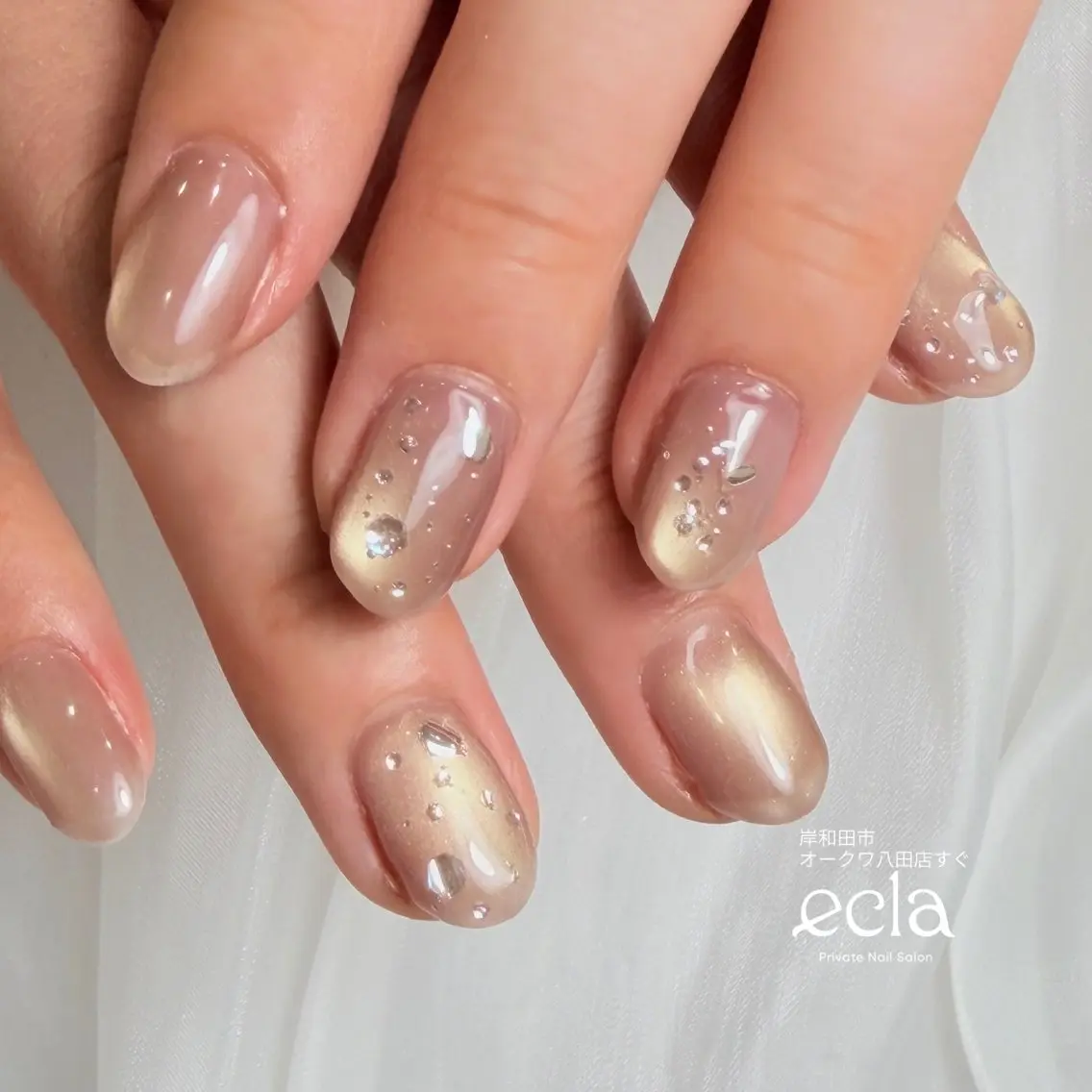 ネイル アートネイル 氷ネイル・うるうるネイル Nail Salon ecla 〜エクラ〜のネイルデザイン