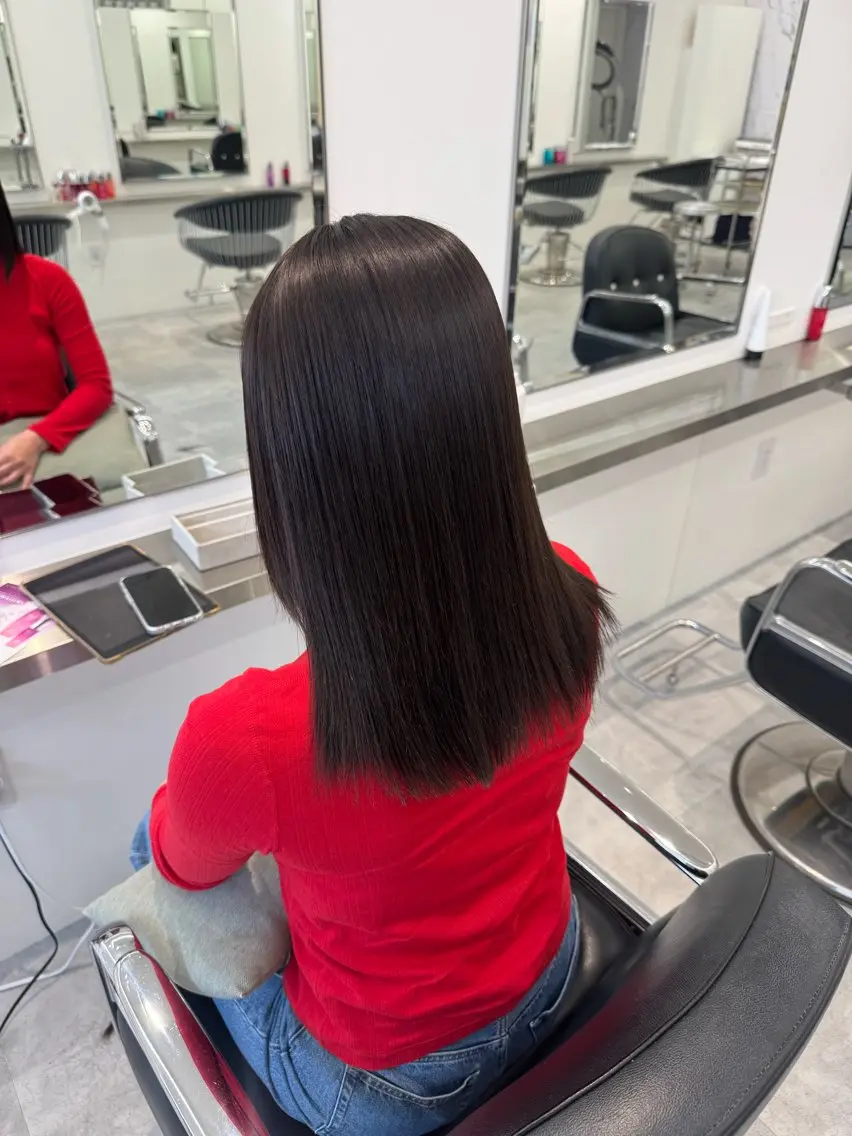 ミディアム パーマ カット 縮毛矯正 Parve  Mix 🫧梶川虹のヘアスタイル