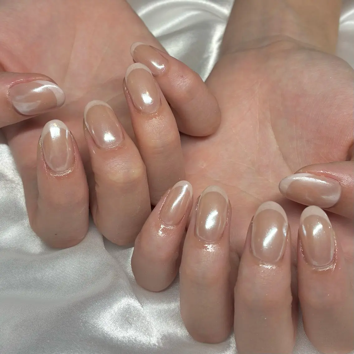 ネイル オーロラネイル ハンドネイル Nail ヌシん家 AKANEのネイルデザイン
