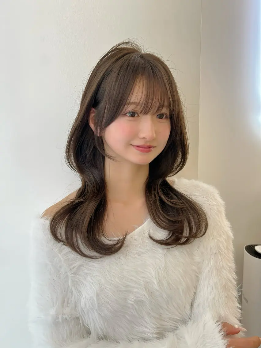 ミディアム カット ヘアカラー トリートメント ✨上品可愛い 垢抜けヘア/後藤✨のヘアスタイル