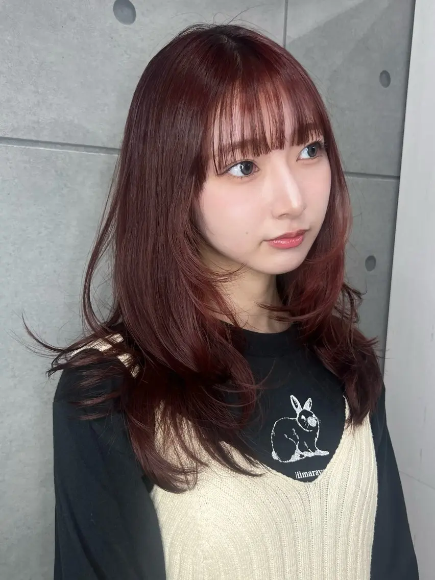 セミロング カラー カット ヘアカラー トリートメント misato 🤍のヘアスタイル