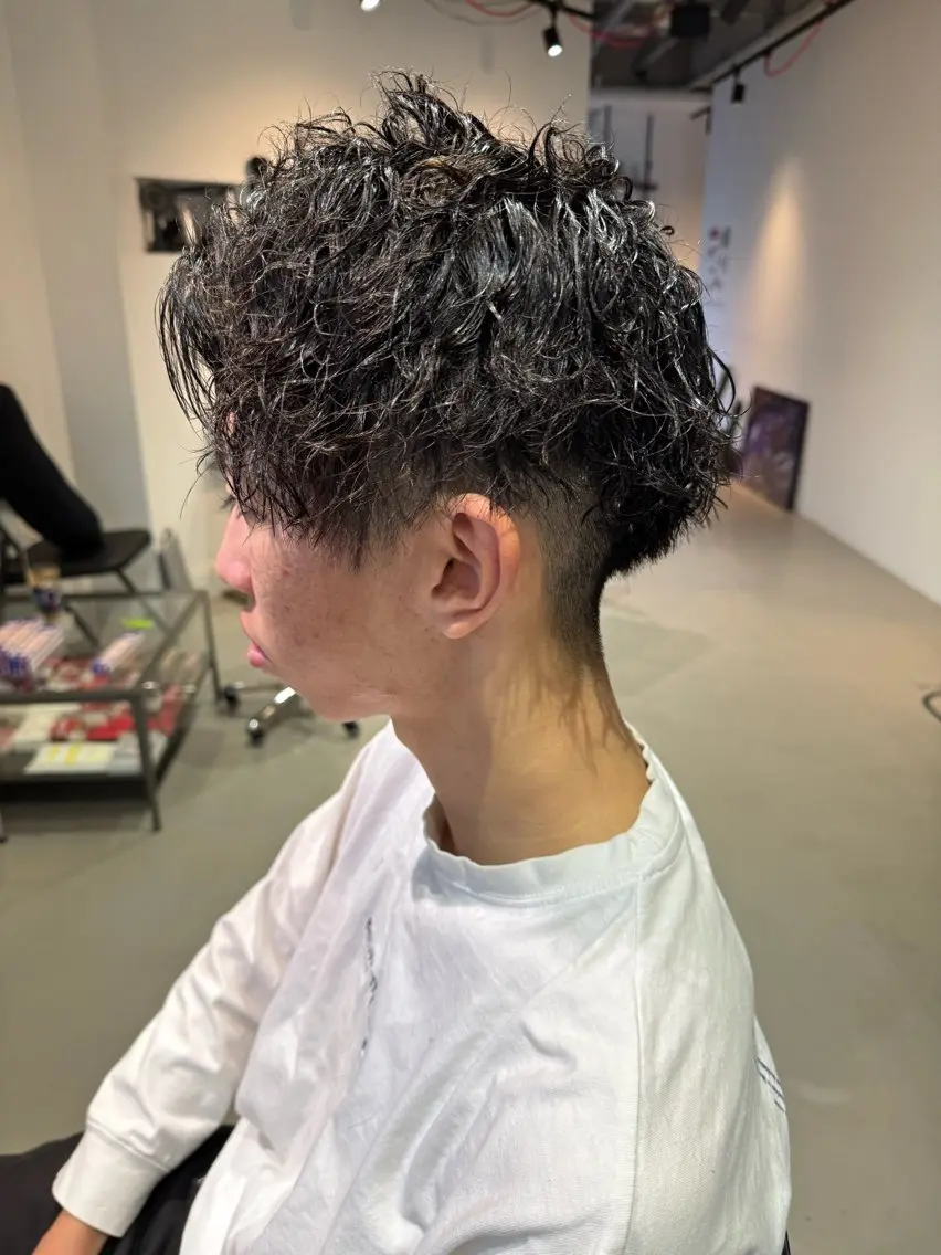 ショート パーマ メンズ Mizuki Yajimaのヘアスタイル