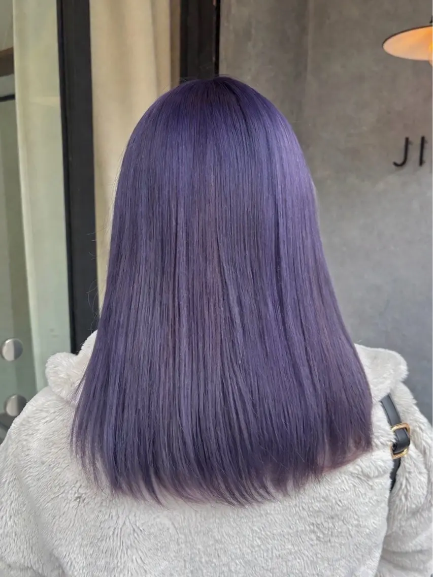 ミディアム カラー ケアブリーチ🥣 縮毛矯正Ryokoのヘアスタイル