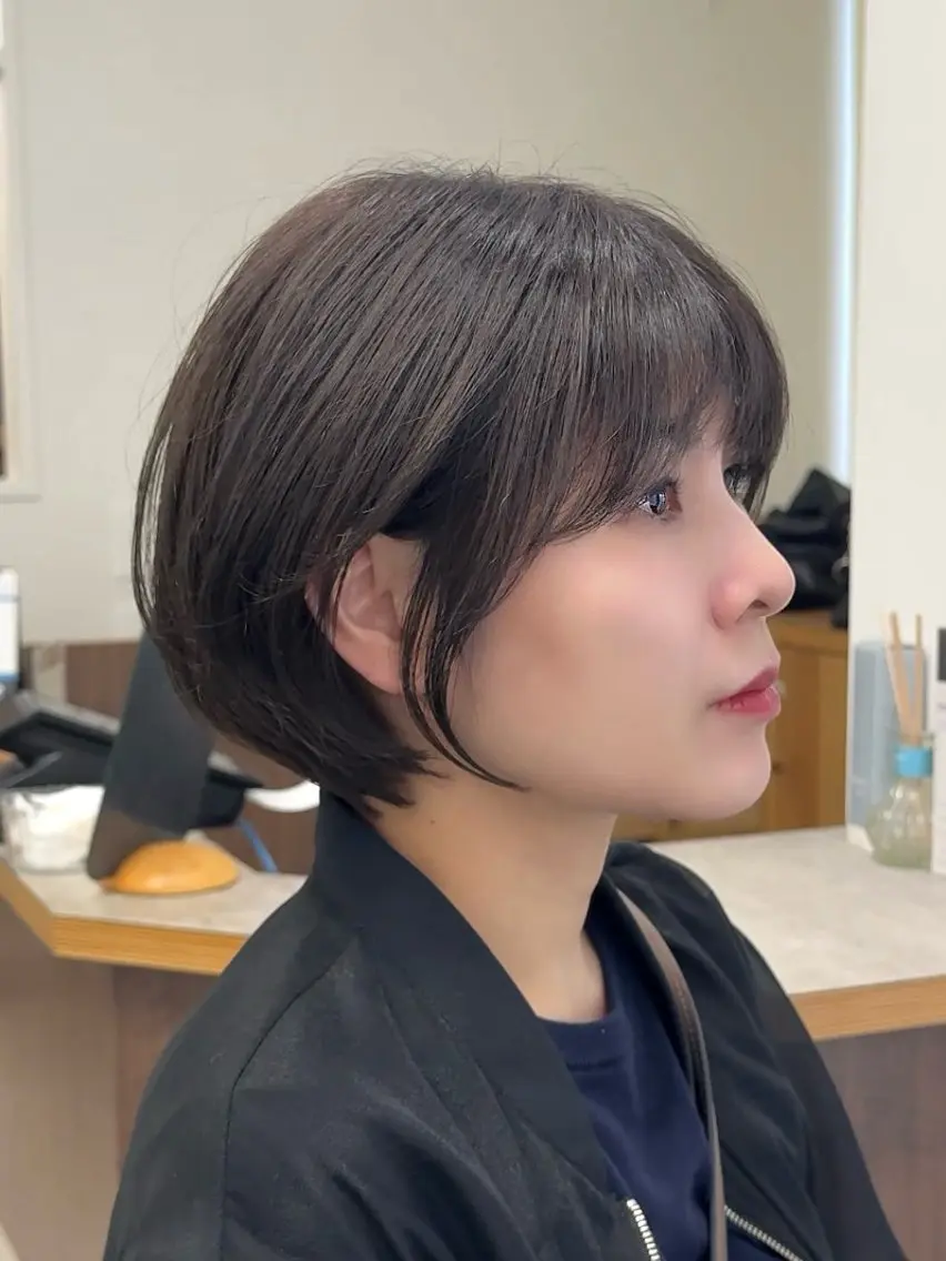 ショート カラー カット ヘアカラー 似合わせショートカ ット/福岡/えりのヘアスタイル