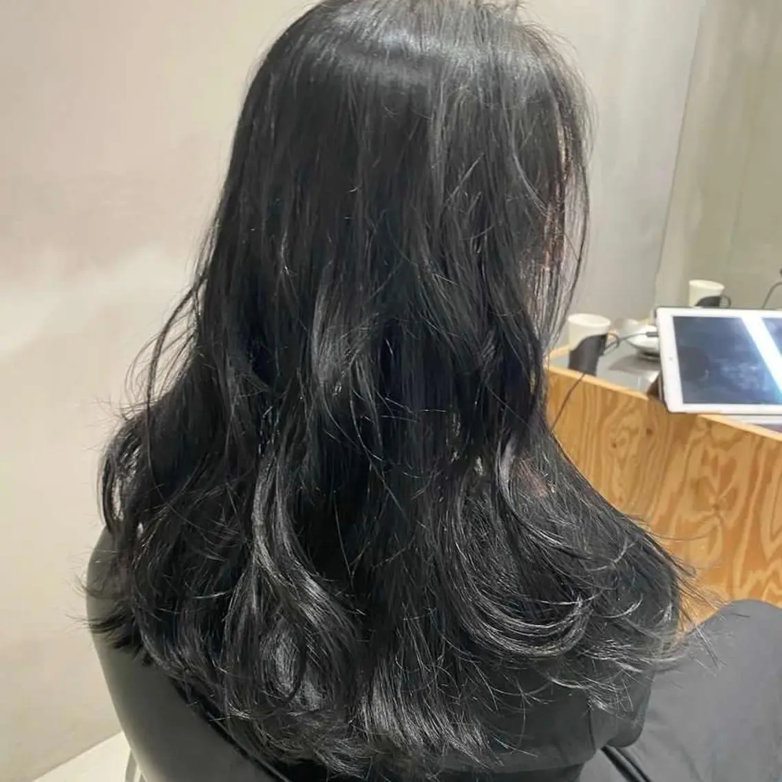 ロング カラー パーマ グレージュ カット ヘアカラー トリートメント ヘッドスパ 押切 響　のヘアスタイル