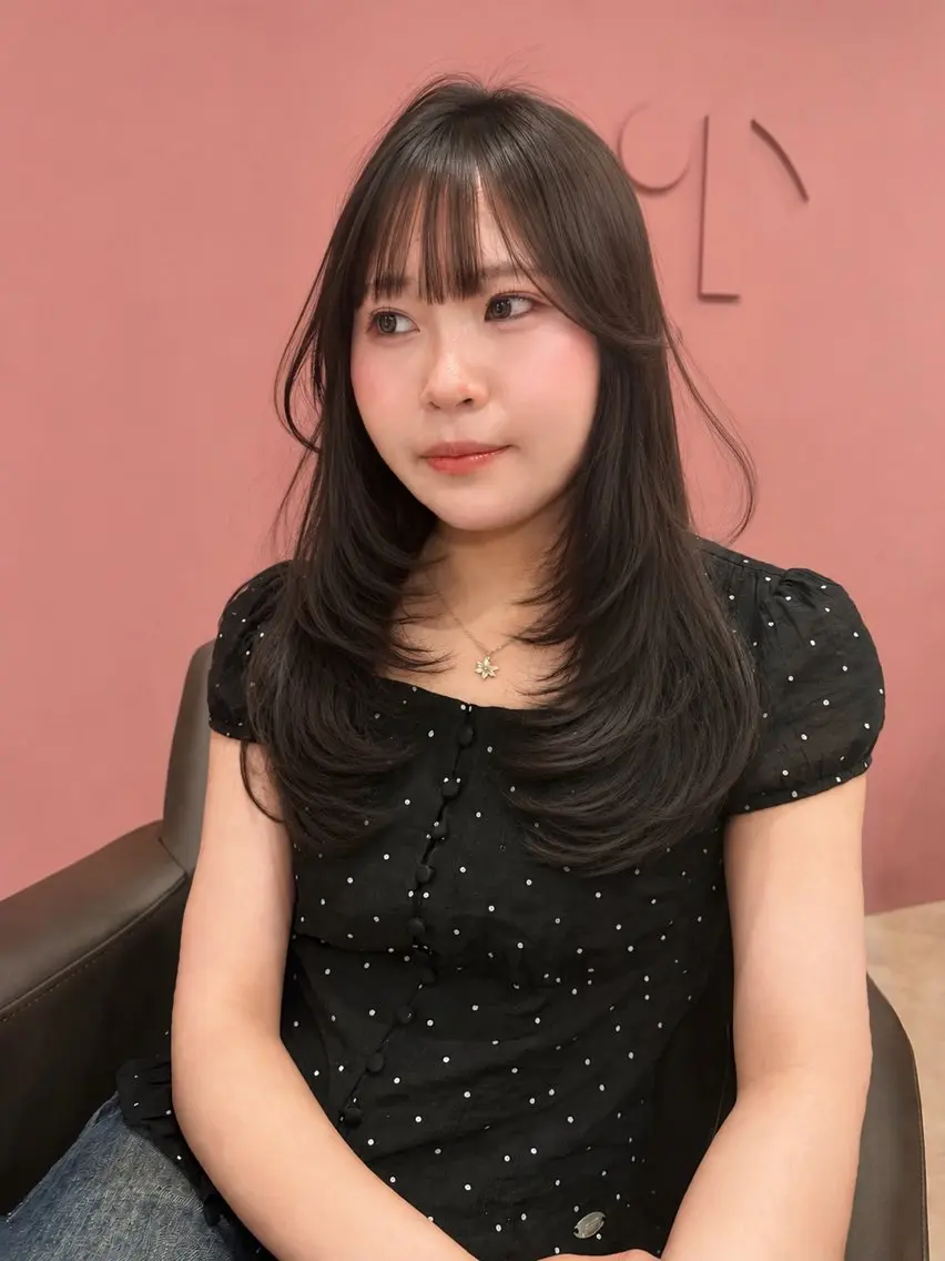セミロング ヘアカラー トリートメント 透明感カラー♡ 原宿美容室￤Rinaのヘアスタイル