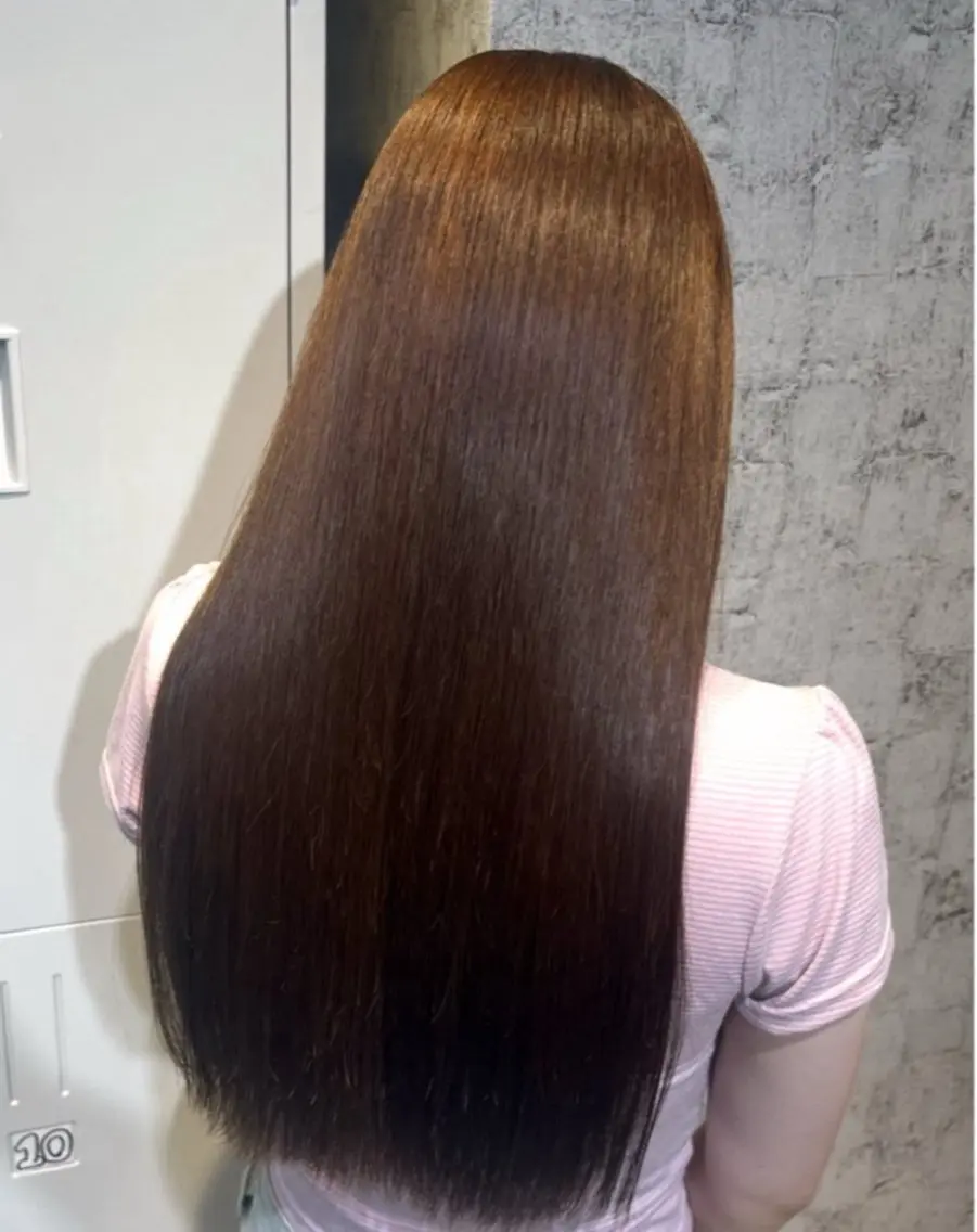セミロング カラー ヘアカラー ✨髪質改善カラー✨ ななみのヘアスタイル