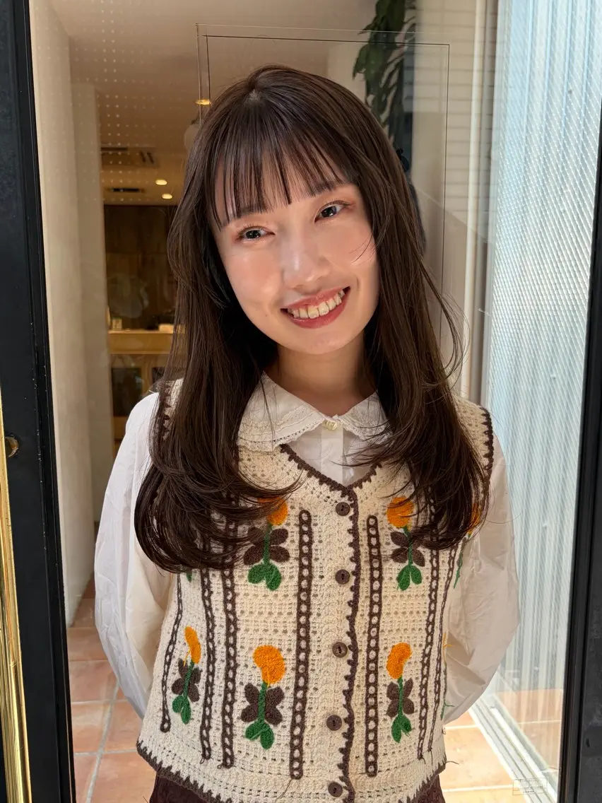 ロング るな/暖色、 ベージュカラー🎀のヘアスタイル