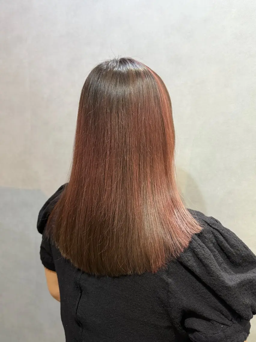 セミロング カラー 透明感カラー/パーマ 🌀アオノのヘアスタイル