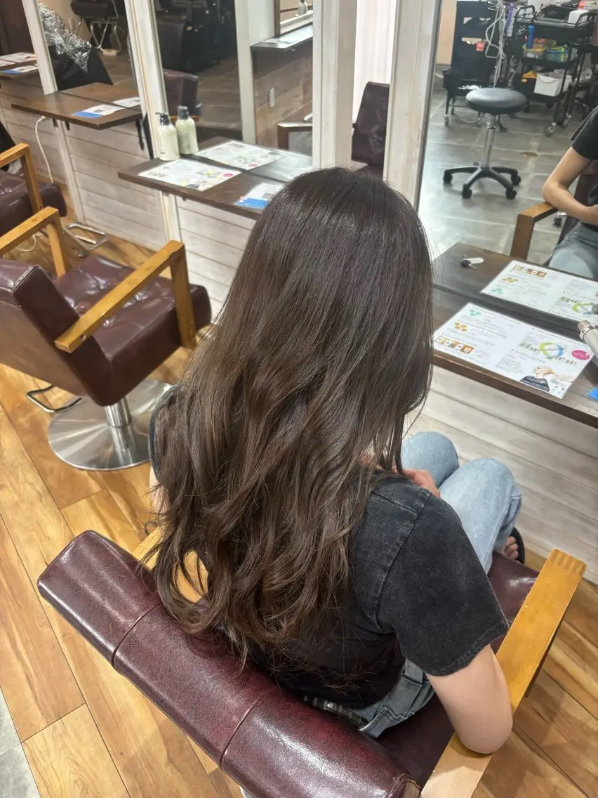 ロング カラー 中島 優太のヘアスタイル
