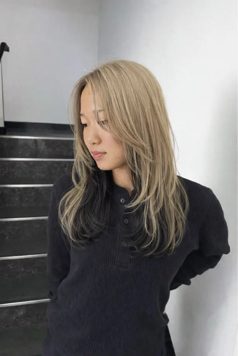セミロング カット ヘアカラー トリートメント SHIORI/ ベージュカラー/ボブのヘアスタイル