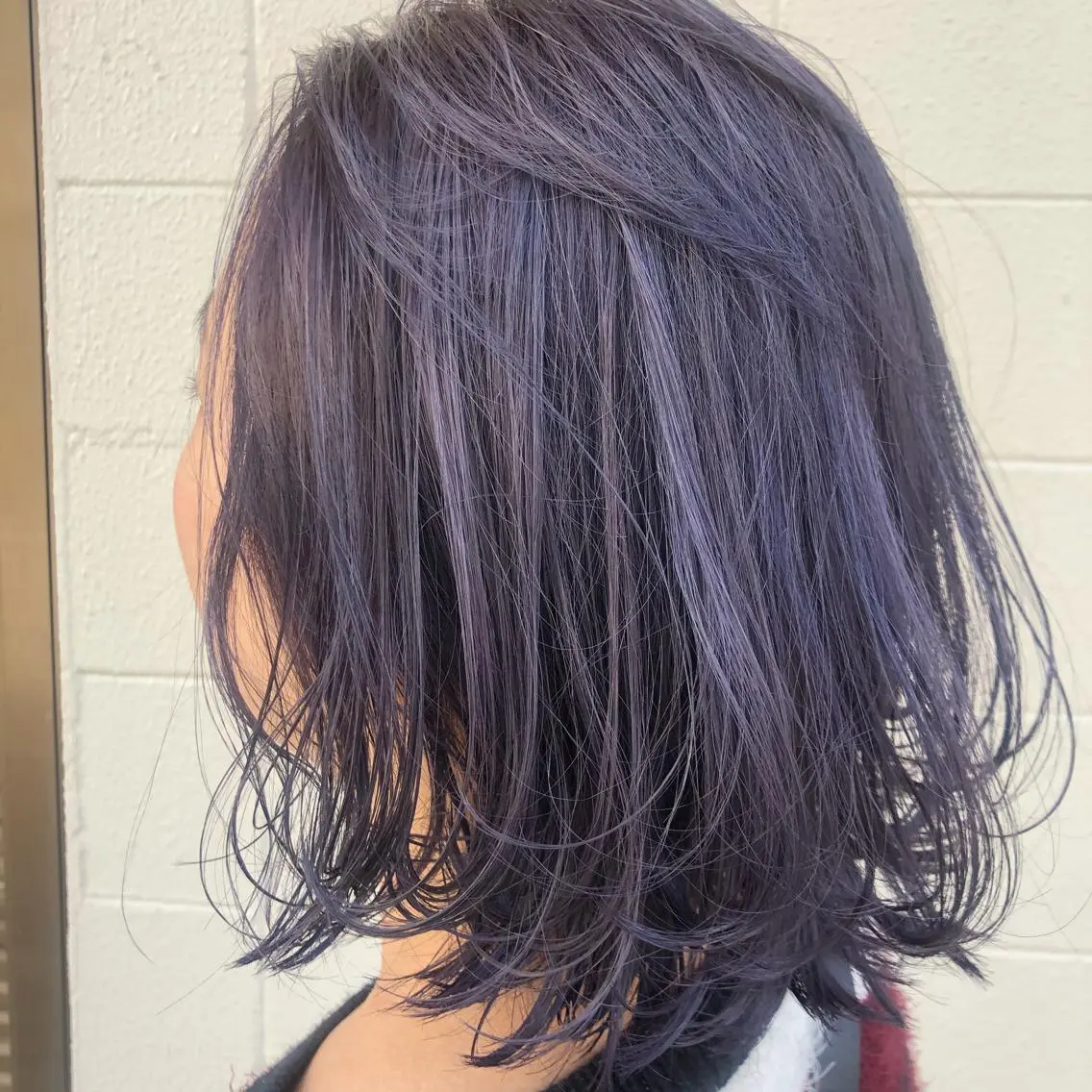 ミディアム カラー やまさきえりこ ニュアンスパーマのヘアスタイル