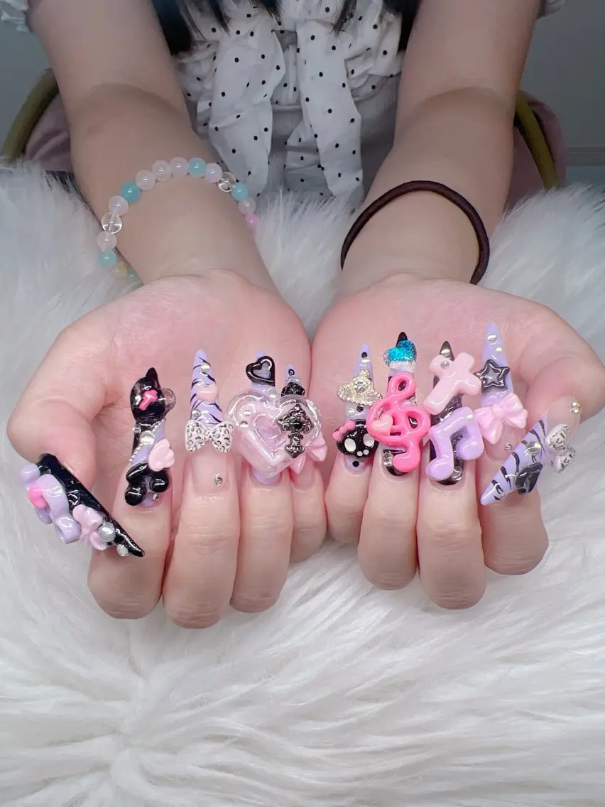 ネイル ハンドネイル Lee Nails チップ長さだし専門店のネイルデザイン