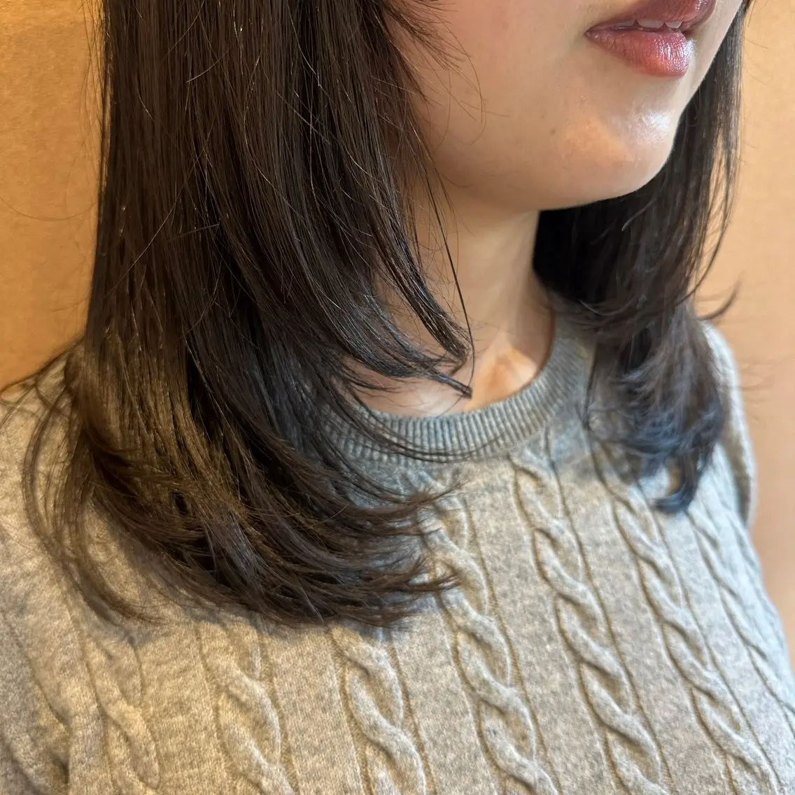 ミディアム ミディアムレイヤー レイヤーカット 🌷韓国ヘア🌷 sunc🌷AMIのヘアスタイル
