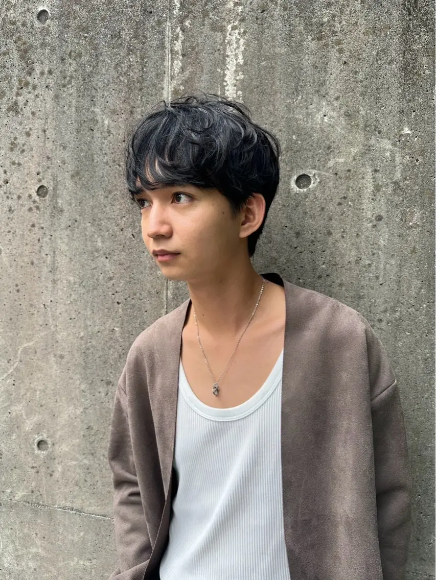 メンズ カット 加茂野 緑のヘアスタイル
