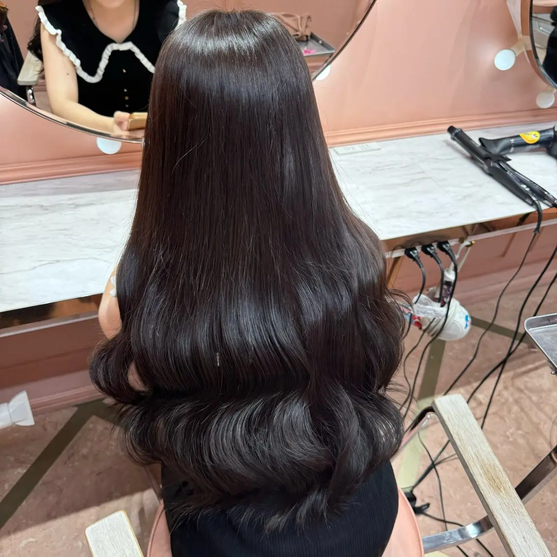 ロング カラー ブラウンカラー ナチュラルブラウン ヘアカラー 大阪 / ハイトーン/エクステのヘアスタイル